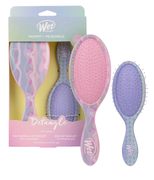 WetBrush Pro Detangler Mummy & Me Pearl Bundle