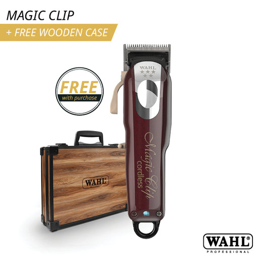 Wahl Magic Clip Cordless Clipper + Free Wooden Case - June Promo!
