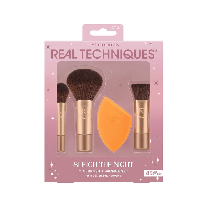 Real Techniques Sleigh the Night Set Mini Brush + Sponge Set