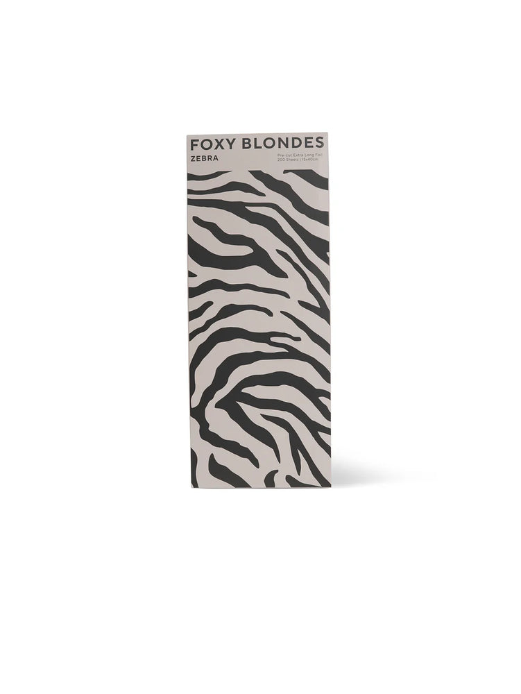 Foxy Blondes Zebra Extra Long Foil