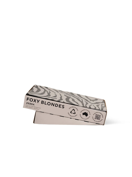 Foxy Blondes Zebra Flat Packed Foil