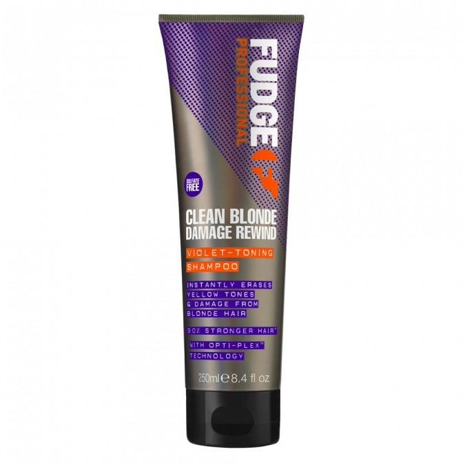 Fudge Clean Blonde Damage Rewind Violet Toning Shampoo